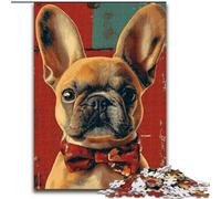 Puzzles pour Adolescents 1000 pièces Bouledogue français, entraînez Votre Cerveau et Vos Mains Cadeaux d'anniversaire et Cadeaux Uniques pour Les 14 Ans et Plus (Taille 26x38cm)