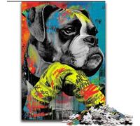 Puzzles pour Adolescents 1000 pièces Boxer, Analyse et logique, avec pièces de Formes aléatoires entièrement emboîtables, à partir de 14 Ans (Taille 50x75cm)