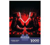 Puzzles pour Adolescents 1000 Pièces Boxing Gloves Puzzle pour Adultes Jouets Anti-Stress Améliore La Mémoire Cadeaux Anti-Stress 52x38cm/1000pcs
