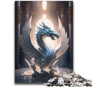 Puzzles pour Adolescents 1000 pièces Brave Dragon pour Les 14 Ans et Plus Cadeaux intéressants pour la réduction du Stress pour Les Amis et la Famille 26x38cm