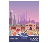 Puzzles pour Adolescents 1000 Pièces Buenos Aires Travel Print Puzzle Adulte Jeux Amusants Décoration Parfaite Activités Ludiques À La Maison 52x38cm/1000pcs