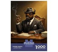 Puzzles pour Adolescents 1000 Pièces Buffalo Crime Lord Puzzle À Faire Soi-même, Jouet Anti-Stress, Interaction Parent-Enfant 70x50cm/1000pcs