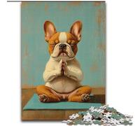 Puzzles pour Adolescents 1000 pièces Bulldog Skateboard, Jouet éducatif et décompressant, idéal comme Cadeau pour Toute la Famille (Taille 26x38cm)