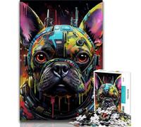 Puzzles pour Adolescents 1000 pièces Bulldogs mécaniques, Jeu éducatif Familial, décoration Murale, Cadeaux d'anniversaire et de Noël Uniques (75x50cm)