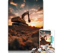 Puzzles pour Adolescents 1000 pièces Camion Pelleteuse, Jeu éducatif Familial, décoration Murale, Cadeaux d'anniversaire et de Noël Uniques (75x50cm)
