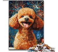 Puzzles pour Adolescents 1000 pièces Caniche Feux d'artifice, Jouets éducatifs, Jeux Anti-Stress, Collection d'artistes, Beaux-Arts 50x75cm