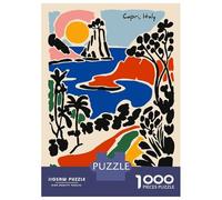 Puzzles pour Adolescents 1000 Pièces Capri, Italy - Colorful Landscape Art Puzzle pour Adolescents Améliore La Mémoire Difficile À Compléter Jeu Stimulant Jouets 38x26cm/1000pcs