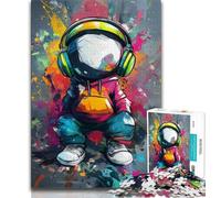 Puzzles pour Adolescents 1000 pièces Casques d'écoute animés, Jeux éducatifs, décoration d'intérieur, Cadeau d'anniversaire, Art Mural (75x50cm)
