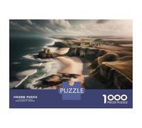 Puzzles pour Adolescents 1000 Pièces Castle on The Beach-1 Puzzles pour Adultes - Décoration Murale - Décoration Parfaite - Cadeaux Uniques d'anniversaire Et De Noël 52x38cm/1000pcs