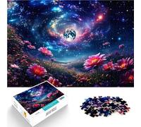 Puzzles pour Adolescents 1000 pièces Champ de Galaxies de rêve Séjour Anti-Stress pour Tuer Le Temps Œuvre d'art 75x50cm
