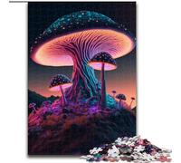Puzzles pour Adolescents 1000 pièces Champignon Magique sur Une Colline, pour Les 14 Ans et Plus Chaque pièce est Unique - Jeu Amusant et Stimulant pour Toute la Famille Bon Cadeau (Taille 50x75cm)