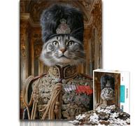 Puzzles pour Adolescents 1000 pièces Chat d'une Famille aristocratique, Jouet éducatif Anti-Stress, idéal comme Cadeau pour Toute la Famille (75x50cm)
