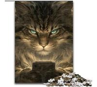Puzzles pour Adolescents 1000 pièces Chat Jouant avec Un téléphone Portable, Jeu Familial Anti-Stress, défi Difficile, renforce l'amour Entre Couples (Taille 50x75cm)