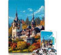 Puzzles pour Adolescents 1000 pièces Château d'automne, Jeux éducatifs, décoration d'intérieur, idéal comme Cadeau pour Toute la Famille (38x26cm)