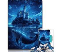 Puzzles pour Adolescents, 1000 pièces, château de Baleines, Jeu éducatif, Jouet, décoration d'intérieur Unique et Cadeaux (75x50cm)