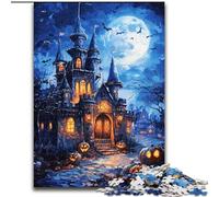 Puzzles pour Adolescents 1000 pièces Château d'halloween, éducatif et éducatif, idéal comme Cadeau pour Toute la Famille (Taille 26x38cm)