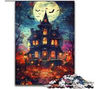 Puzzles pour Adolescents 1000 pièces Château d'halloween, Jouets éducatifs et éducatifs, Jeux familiaux, Anniversaires et Cadeaux Uniques (Taille 26x38cm)