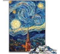 Puzzles pour Adolescents, 1000 pièces, Château sous Le Ciel Nocturne, Jeux éducatifs, décoration d'intérieur, Collection d'artistes, Beaux-Arts, 26x38cm