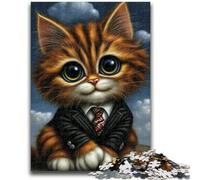 Puzzles pour Adolescents 1000 pièces Chaton Anti-Stress Défi Difficile À Offrir en Cadeau à Toute la Famille 26x38cm
