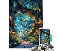 Puzzles pour Adolescents 1000 pièces Chemin des lanternes du Bosquet des Esprits Puzzles pour Adultes Vacances à la Maison défi éducatif Amusement et soirée Jeux en Famille (Taille 50x75cm)