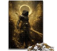 Puzzles pour Adolescents 1000 pièces Chevalier mystérieux Jeu Stimulant et Jeu Familial Cadeaux du Père Noël Secret 50x75cm