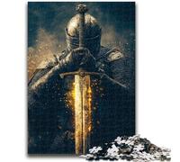 Puzzles pour Adolescents 1000 pièces Chevalier mystérieux pour Jeu éducatif Défi Jouet Offrez des Cadeaux pour Toute la Famille 50x75cm