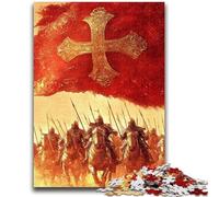 Puzzles pour Adolescents 1000 pièces, Chevaliers de l'Armée de Croisade, Jouets éducatifs, Jeux familiaux Amusants, Décoration d'intérieur Unique (26x38cm)