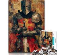 Puzzles pour Adolescents 1000 pièces Chevaliers médiévaux, Jeux éducatifs, décoration d'intérieur, idéal comme Cadeau pour Toute la Famille (75x50cm)