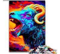 Puzzles pour Adolescents 1000 pièces Chèvre 14, Jouets de Divertissement Familial, idéal comme Cadeau pour Toute la Famille à partir de 14 Ans (Taille 26x38cm)