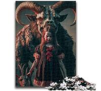 Puzzles pour Adolescents 1000 pièces Chèvre Diable Difficile à compléter mais Amusant et Humoristique Jeu éducatif pour Anniversaire 50x75cm