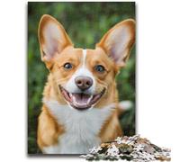 Puzzles pour Adolescents 1000 pièces Chien Heureux Aidez Le Cerveau à exercer Jouets addictifs pour cultiver la Patience Convient aux Couples 26x38cm