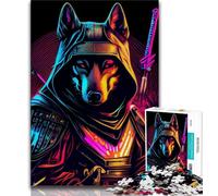Puzzles pour Adolescents 1000 pièces Chiens de Guerre néon Puzzles pour Adolescents, activités familiales Amusantes à la Maison, Cadeaux d'anniversaire, Cadeaux de Voyage (Taille 38x26cm)
