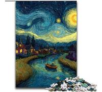 Puzzles pour Adolescents 1000 pièces, Ciel étoilé, Bateau, Jouets éducatifs, Jeux Anti-Stress, Superbes Cadeaux et Jouets (Taille 50x75cm)