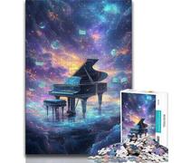 Puzzles pour Adolescents 1000 pièces Ciel étoilé Piano, Jeu éducatif, Jouet de défi, Cadeaux Secret Santa pour Les Enfants de 14 Ans et Plus 38x26cm