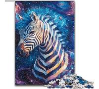 Puzzles pour Adolescents 1000 pièces, Ciel étoilé, zèbre, Casse-tête pour décoration Murale, Cadeaux d'anniversaire et de Noël Uniques pour Les 14 Ans (Taille 26x38cm)