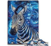 Puzzles pour Adolescents 1000 pièces Ciel étoilé Zèbre Difficile à réaliser mais Amusant et Humoristique Cadeau d'anniversaire, Cadeaux, décoration Murale 38x26cm