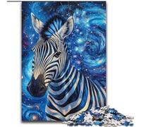 Puzzles pour Adolescents 1000 pièces Ciel étoilé Zèbre, Jeu Familial Anti-Stress, défi Difficile, renforce l'amour Entre Couples (Taille 50x75cm)