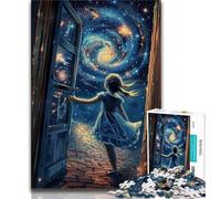 Puzzles pour Adolescents 1000 pièces Ciel Nocturne Petite Fille, Activités familiales Amusantes à la Maison, Cadeau d'anniversaire, Cadeaux de Voyage (75x50cm)