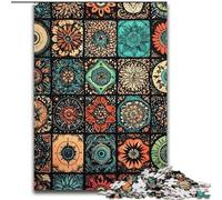 Puzzles pour Adolescents 1000 pièces, Collage de Fleurs Mandalas, éducatif et idéal comme Cadeau pour Toute la Famille (Taille 50x75cm)