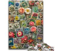 Puzzles pour Adolescents 1000 pièces Collage de Plantes et de Fleurs Soulagement du Stress Défi Difficile Décoration d'intérieur Unique et Cadeaux 50x75cm