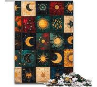 Puzzles pour Adolescents 1000 pièces, Collage Soleil et Lune, idéal comme Cadeau pour Toute la Famille (Taille 50x75cm)