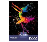 Puzzles pour Adolescents 1000 Pièces Colorful Dance Silhouette Puzzle pour Adultes Jouets Anti-Stress Améliore La Mémoire Cadeaux Anti-Stress 52x38cm/1000pcs