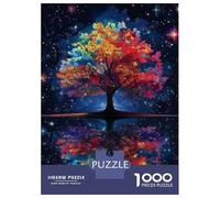 Puzzles pour Adolescents 1000 Pièces Colorful Tree Reflection Puzzle pour Adultes Jeux Relaxants Décoration Intérieure Cadeaux Uniques pour Anniversaire Et Noël 52x38cm/1000pcs