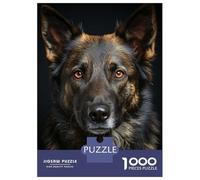 Puzzles pour Adolescents 1000 Pièces Cool Dog Wolf Portrait Puzzles pour Adolescents, Jouet, Décoration Murale, Jeu De Course De Vitesse, Cadeau Stimulant 70x50cm/1000pcs