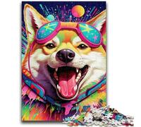 Puzzles pour Adolescents 1000 pièces Corgi psychédélique, Jeux éducatifs, Jouets à Faire soi-même, Superbes Cadeaux et Jouets 50x75cm