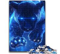 Puzzles pour Adolescents 1000 pièces Cosmic Black Panther Jouets éducatifs d'apprentissage Jeux familiaux Renforcer l'amour Entre Les Couples 26x38cm