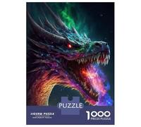 Puzzles pour Adolescents 1000 Pièces Cosmic Dragon Serpent King Puzzle Casse-tête Jeu De Réflexion Cadeaux pour Femmes Cadeaux De Noël Et d'anniversaire 70x50cm/1000pcs