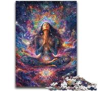 Puzzles pour Adolescents 1000 pièces Cosmic Girl Anti-Stress Défi Difficile Décoration d'intérieur Unique et Cadeaux 26x38cm