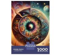 Puzzles pour Adolescents 1000 Pièces Cosmic Mandala Puzzles pour Adolescents Jeux Relaxants Course De Vitesse Manuelle Est Idéal comme Cadeau 52x38cm/1000pcs