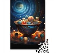 Puzzles pour Adolescents 1000 Pièces Cosmic Marble Bowl Decor Puzzle Jeux Relaxants Défi Difficile Activités Amusantes À La Maison 70x50cm/1000pcs